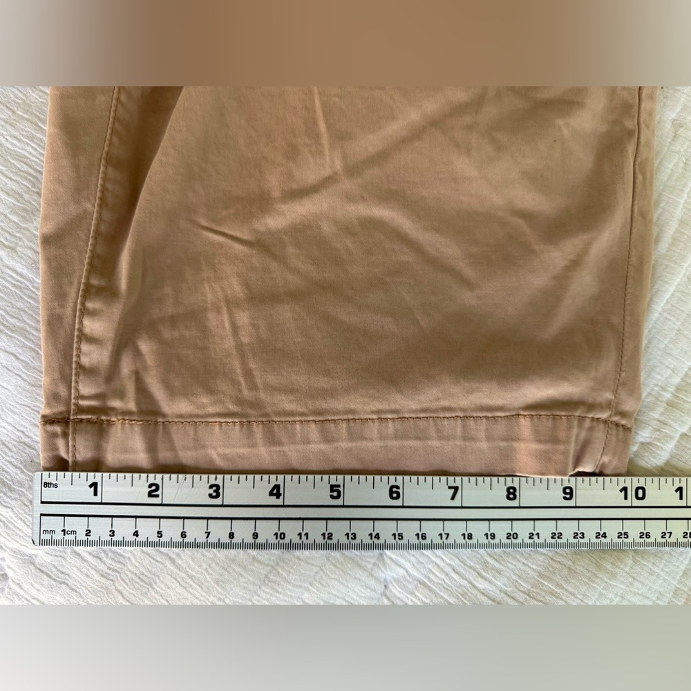 🌅 EUC: AG Adriano Goldschmied Wanderer Shorts 31R Sulfur Dune Rose Slim Trouser - Picture 12 of 13
